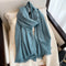 Cashmere Woolen Scarf - Denim Blue