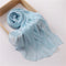 Aura Silky Organza Hijab - Sky Blue