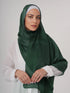 Aura Silky Organza Hijab - British Green
