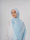 Aura Silky Organza Hijab - Sky Blue