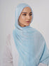 Aura Silky Organza Hijab - Sky Blue