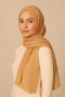 Marble Cotton Hijabs - Gamboge Gold