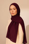 Marble Cotton Hijabs - Maroon