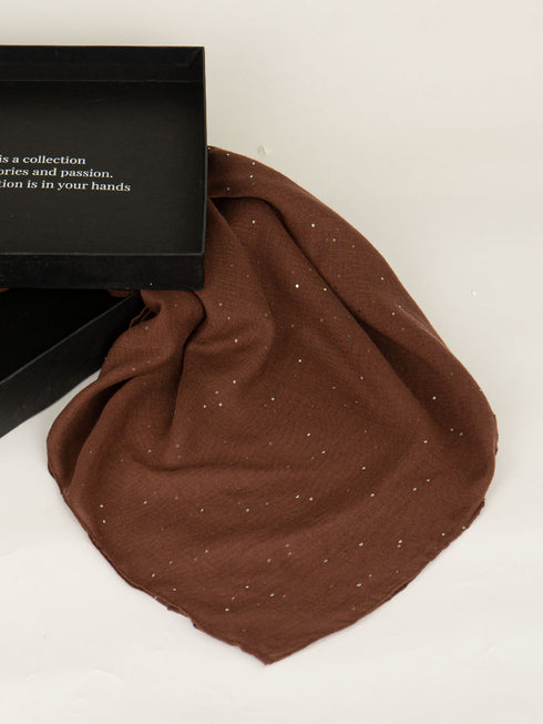 Under the Sky Lawn Hijabs - Chocolate Brown