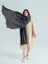 Zuva Woolen Shawl - Charcoal Grey