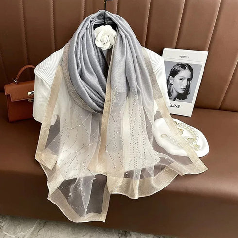 Luxe Stone Hijabs - Ash Grey