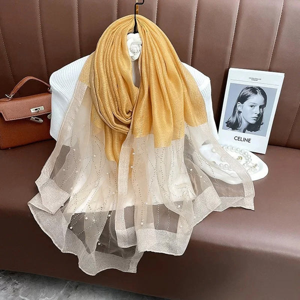 Luxe Stone Hijabs - Mustard