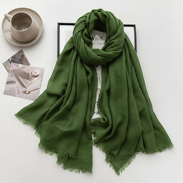 Cozy Cotton Hijabs - Green