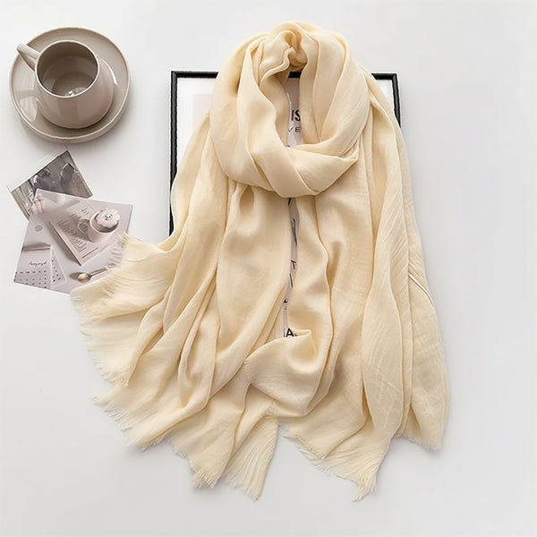 Cozy Cotton Hijabs - Cream