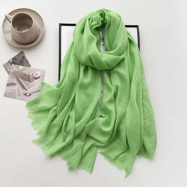 Cozy Cotton Hijabs - Spring Green
