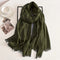 Cozy Cotton Hijabs - Olive Green