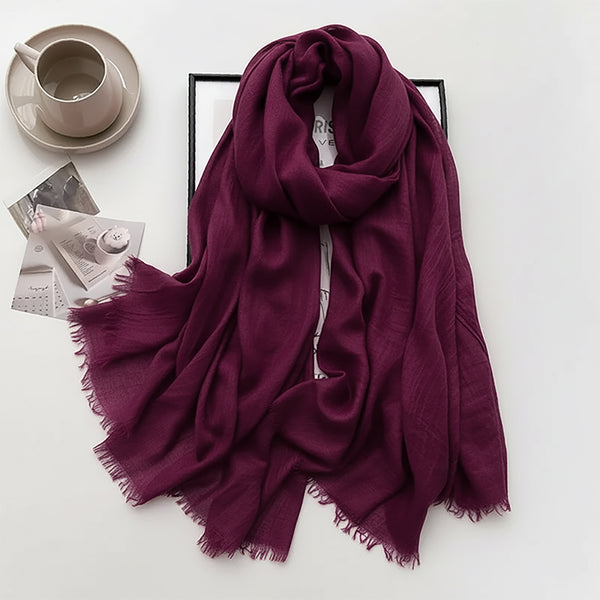 Cozy Cotton Hijabs - Mulberry