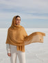 Vicuña Woolen Shawl - Mustard