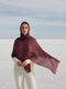 Vicuña Woolen Shawl - Maroon