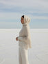 Vicuña Woolen Shawl - Pearl