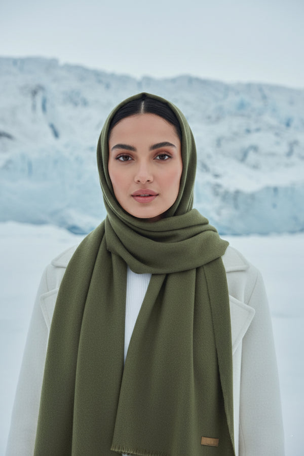 Finno Woolen Scarfs - Fern Green