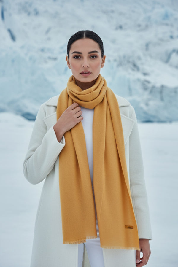 Finno Woolen Scarfs - Mustard