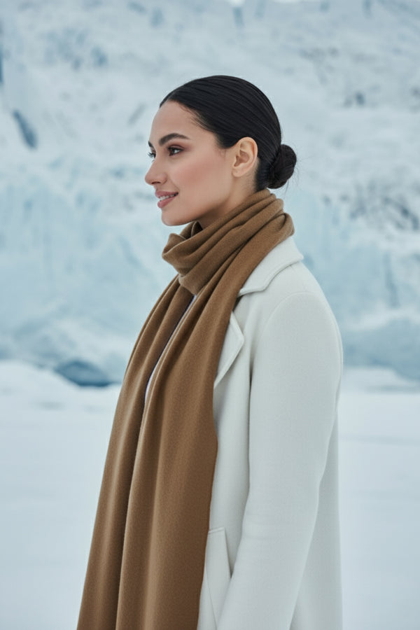 Finno Woolen Scarfs - Mocha Brown