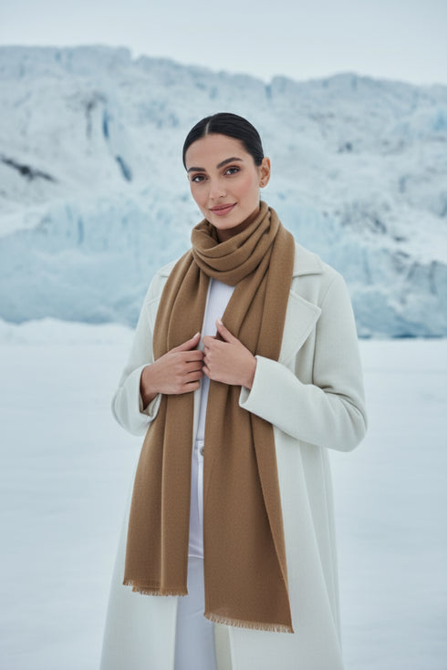 Finno Woolen Scarfs - Mocha Brown