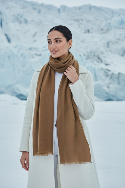 Finno Woolen Scarfs - Mocha Brown