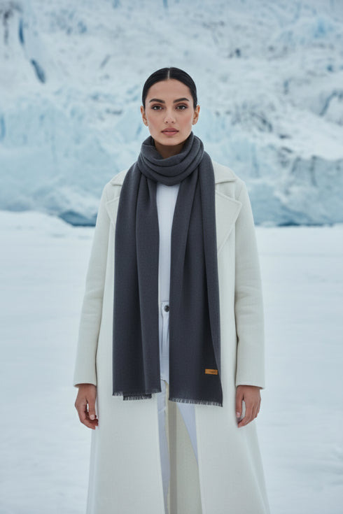 Finno Woolen Scarfs - Charcoal
