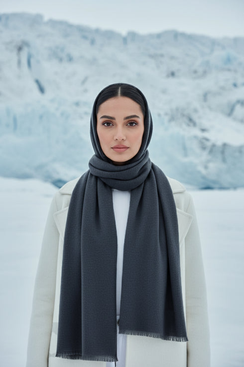 Finno Woolen Scarfs - Charcoal