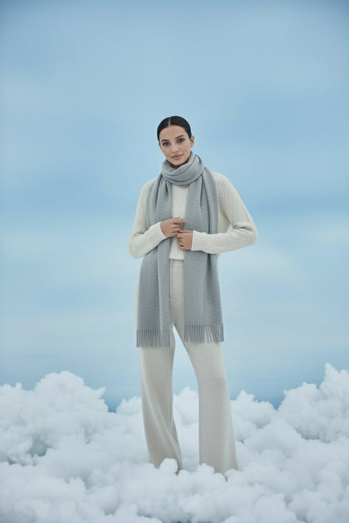 حجاب كشمير سادة - سمرة صيفية