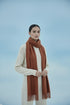 Plain Cashmere Scarves - Rust