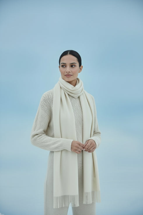 حجاب كشمير سادة - سمرة صيفية