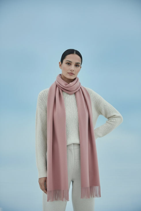 حجاب كشمير سادة - سمرة صيفية