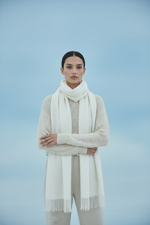 حجاب كشمير سادة - سمرة صيفية