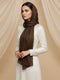 Soft Tissue Silk Hijab - Coffee Brown