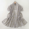Cotton Lawn Hijab with Embroidered Bows - Ash Grey