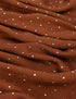 Galaxy Silver Dotted Hijabs - Rust