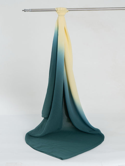 Etherea Dual-Tone Chiffon Scarf - 09