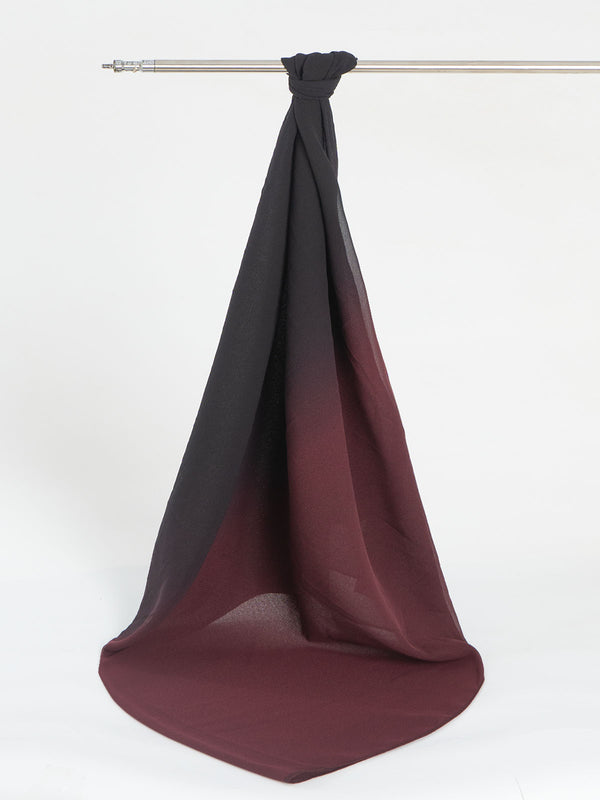 حجاب منقط ذهبي - بنفسجي