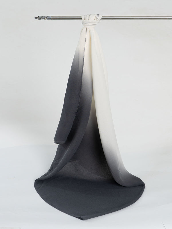 حجاب منقط ذهبي - بنفسجي