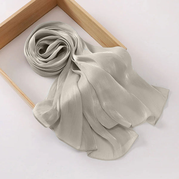Aura Silky Organza Hijab - Sea Salt