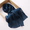 Aura Silky Organza Hijab - Navy Blue