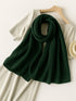 Cotton Pleat Hijabs - Evergreen