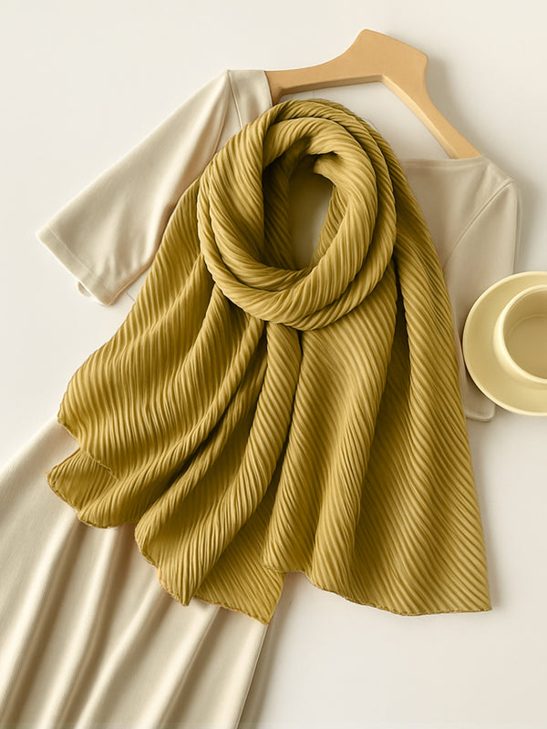 Cotton Pleat Hijabs - Dijon