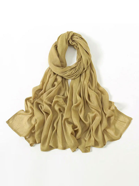 Modal Hijabs - Olive Yellow