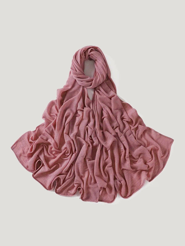 حجاب جيرسي مضلع - رمادي