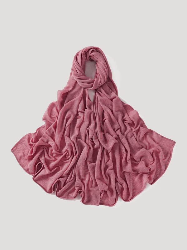 حجاب جيرسي مضلع - رمادي