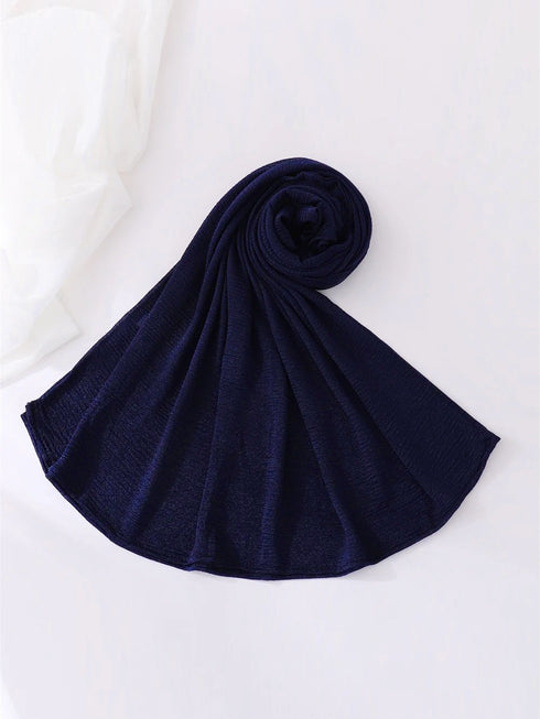 Luxe Jersey Hijabs - Navy Blue