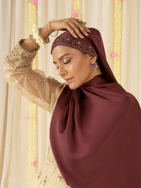 Festive Hijabs - Maroon