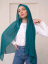Built-in Magnet Hijab - Teal