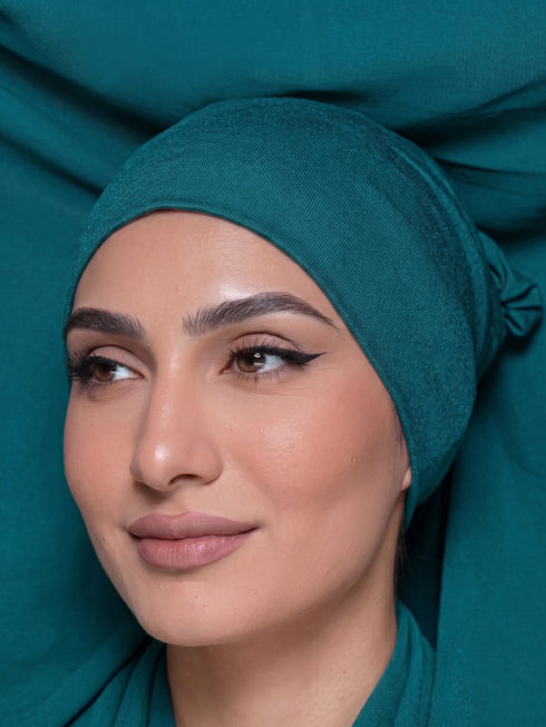 Built-in Magnet Hijab - Teal