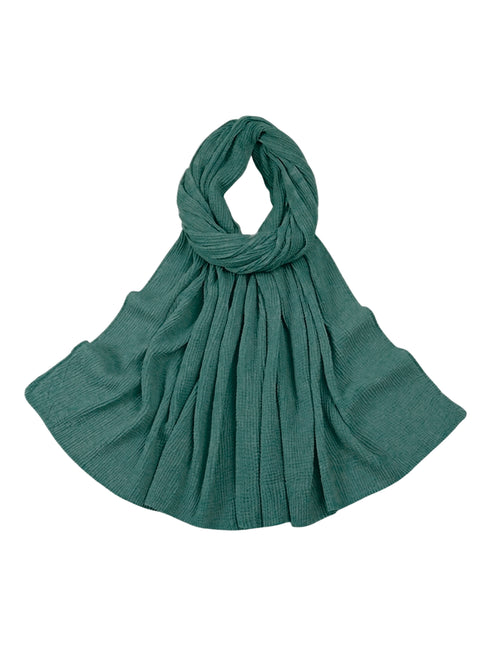Marble Cotton Hijabs - Teal Green