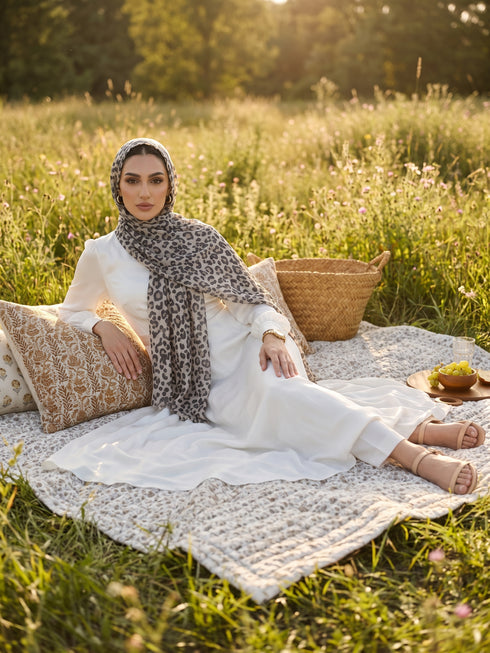 Untamed Elegance Printed Modal Hijab